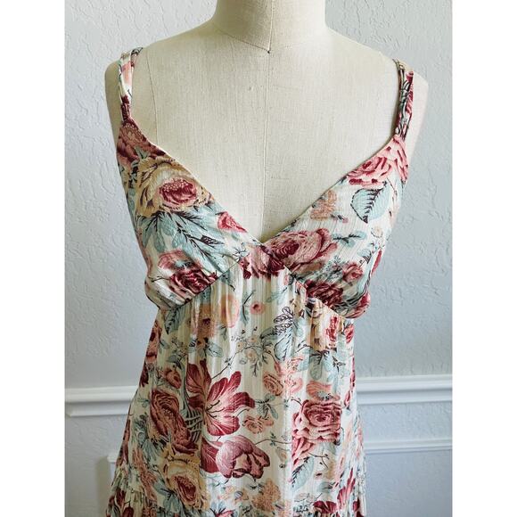 Rebecca Taylor Floral Lucienne Dress Tie Back Midi - Picture 8 of 11